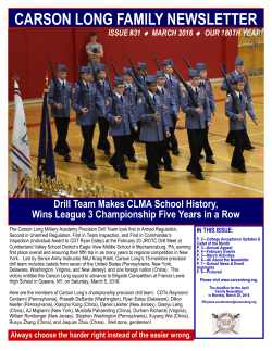 carson long family newsletter