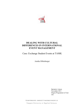 dealing with cultural differences in international event