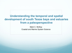 Mark McKay, Long-term Environmental Changes