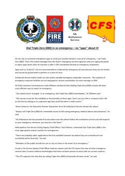 Dial Triple Zero (000)