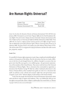 Are Human Rights Universal?