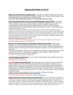 Opportunities Week of 10/7/16