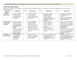 Scientific Inquiry Performance Rubric REVISED 7 2012 v4