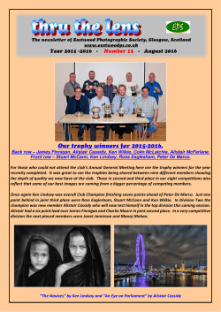 Thru The Lens August 2016 - Eastwood Photographic Society