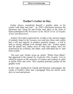 Escher`s Letter to Oey