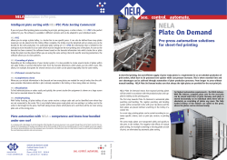 Plate automation sheet-fed