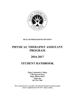 PTA handbook - Elgin Community College