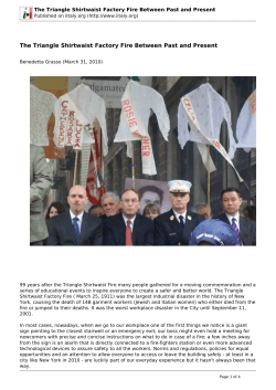 The Triangle Shirtwaist Factory Fire Between Past and Present - i