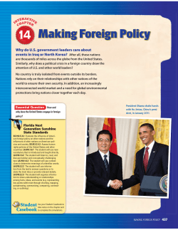 Making Foreign Policy - jb
