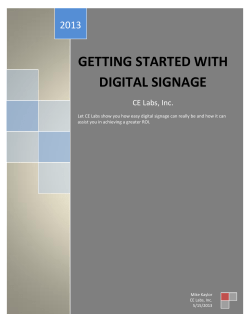 getting started with digital signage
