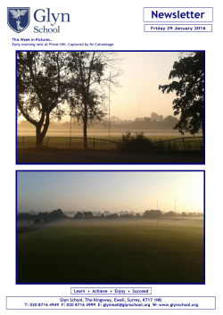 Glyn School Newsletter