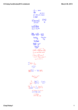 Ch7aday1and2notes2013.notebook Chap7Aday1 1 March 06, 2013