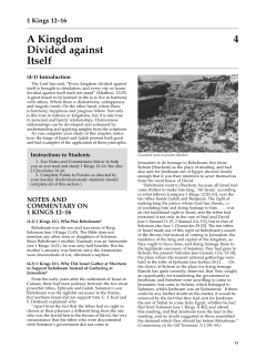 A Kingdom Divided against Itself 4