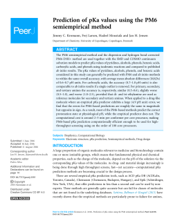 Prediction of pKa values using the PM6 semiempirical method