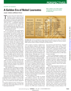 A Golden Era of Nobel Laureates