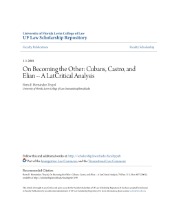 On Becoming the Other: Cubans, Castro, and Elian