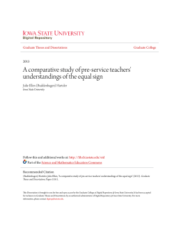 A comparative study of pre-service teachers` understandings of the
