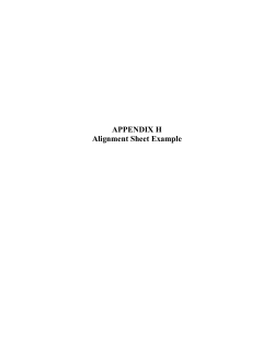 Alignment Sheet Example