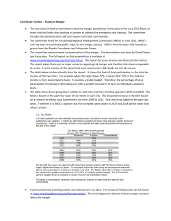 Fact Sheet: Carlton &ndash; Thomson Merger &bull; The two cities formed a