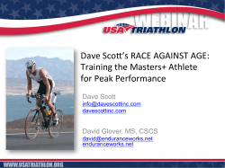 Dave Scop`s RACE AGAINST AGE: Training the Masters+ Athlete for