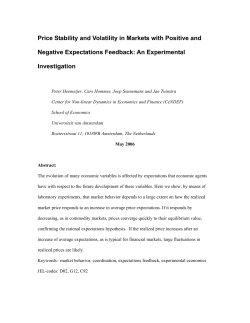 Price Stability and Volatility in Markets with Positive and