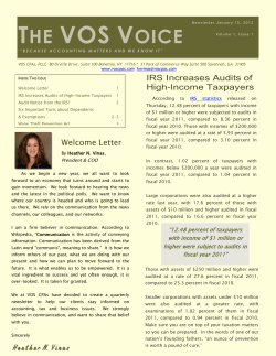 the vos voice - VOS CPAs, PLLC