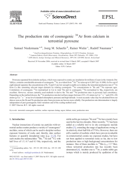 The production rate of cosmogenic Ar from calcium in terrestrial