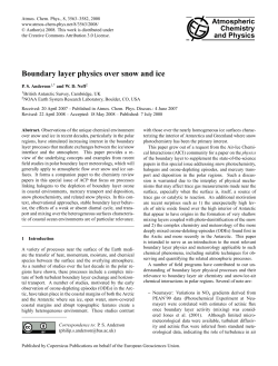 Boundary layer physics over snow and ice