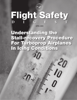Understanding the Stall-recovery Procedure for Turboprop Airplanes
