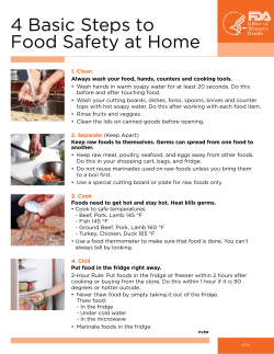 Food Safety at Home