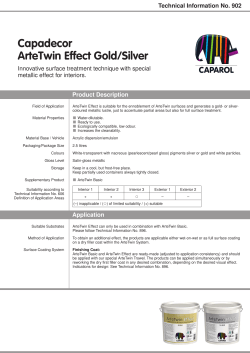 Capadecor ArteTwin Effect Gold/Silver