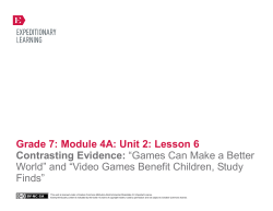 Grade 7: Module 4A: Unit 2: Lesson 6
