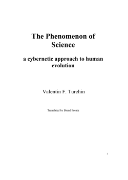 CHAPTER FOURTEEN The Phenomenon of Science