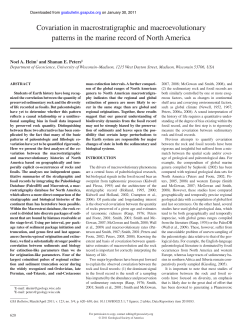 Covariation in macrostratigraphic and macroevolutionary patterns in