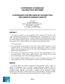 COMPARISON OF BASELOAD LIQUEFACTION PROCESSES
