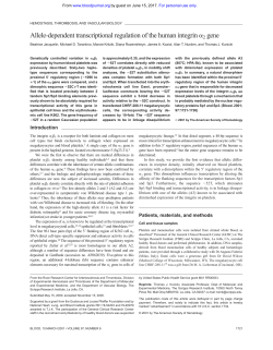 Allele-dependent transcriptional regulation of the