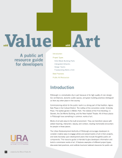 Add Value Add Art - The Urban Redevelopment Authority of Pittsburgh
