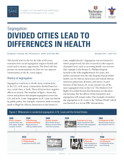 divided cities lead to differences in health