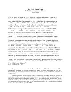 The Witch Finds a Wand Na Nuchihewe Maxkamen Hitkwetet