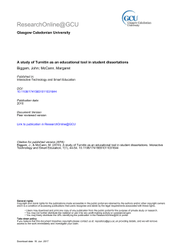 ResearchOnline@GCU - Glasgow Caledonian University