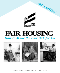 FA IR H O U SIN G - Paralyzed Veterans of America