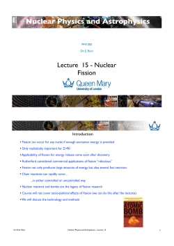 Lecture 15 - QMUL physics