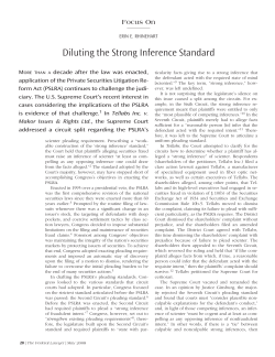 Diluting the Strong Inference Standard