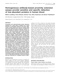 Homogeneous antibody-based proximity