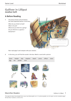 Gulliver in Lilliput