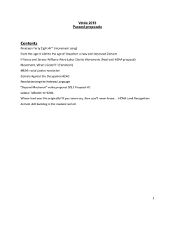 Contents - Habonim Dror North America