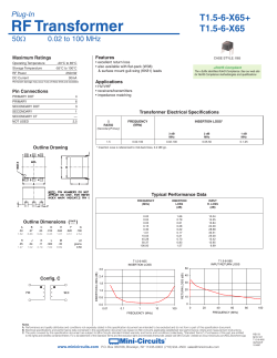 datasheet - Mini Circuits