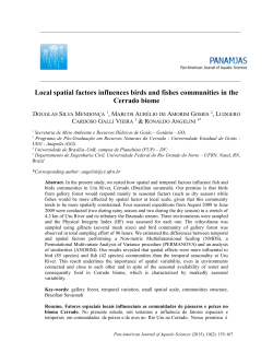 Local spatial factors influences birds and fishes communities in the