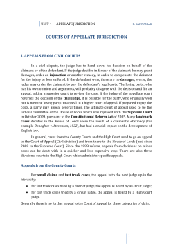 courts of appellate jurisdiction - DEPA