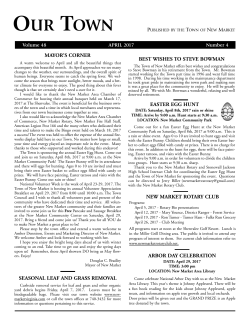 OUR TOWN - The Town of New Market